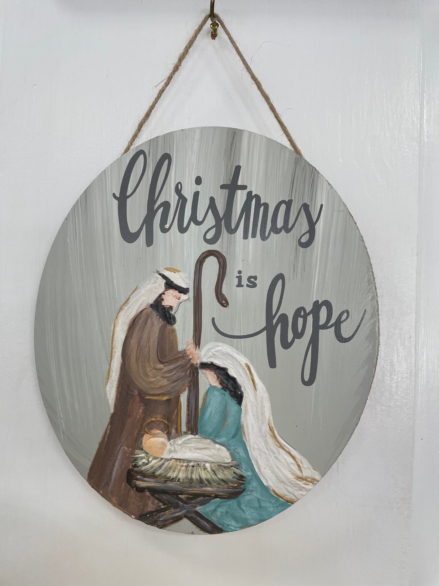 Christmas is Hope Wall Hanger