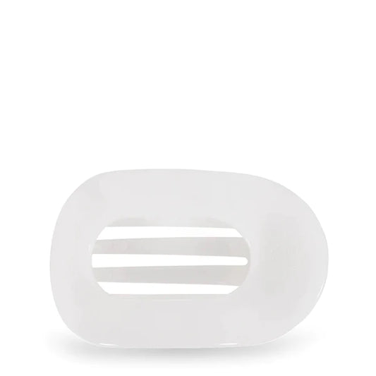 Teleties Small Coconut White Flat Clip