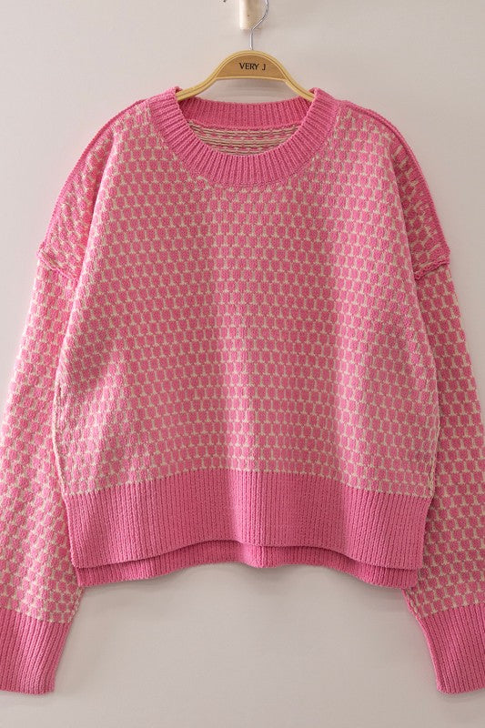 Unbothered Sweater - Pink