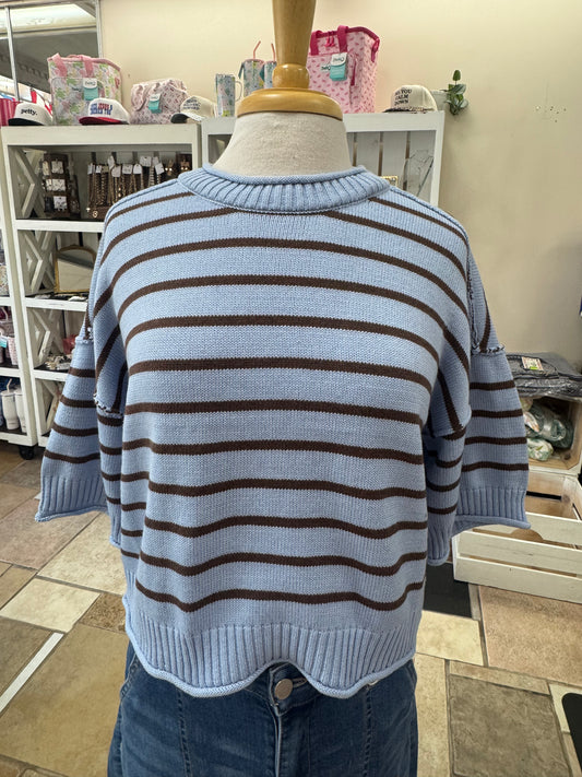 Good Energy Sweater - Light Blue