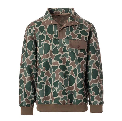 Roost Quilted Camo Pullover