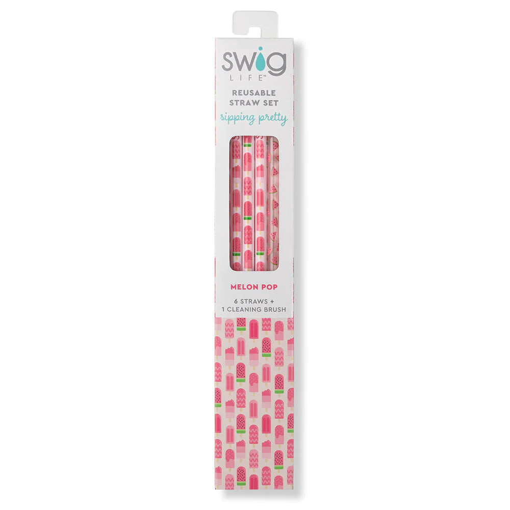 Swig Melon Pop Straw Set