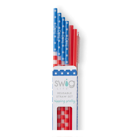 Swig Stars & Stripes Straw Set