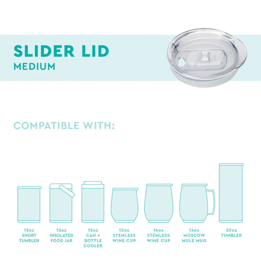 Swig Clear Slider Lid (Medium)