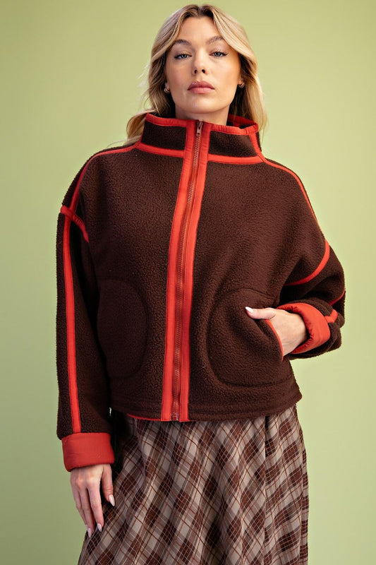 Warmest Wishes Jacket - Brown