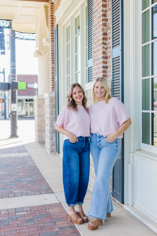 Pastel Getaway Top - Washed Rose