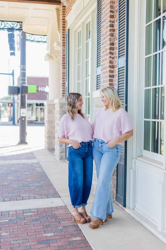 Pastel Getaway Top - Washed Rose