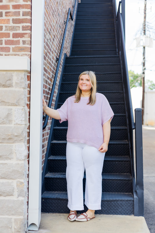Pastel Getaway Top - Washed Lavender