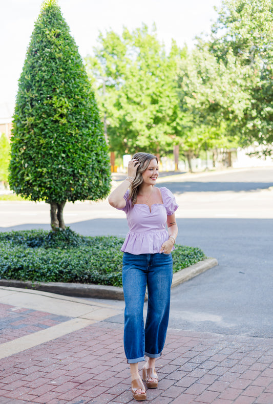 Preppy Basics Top - Lavender