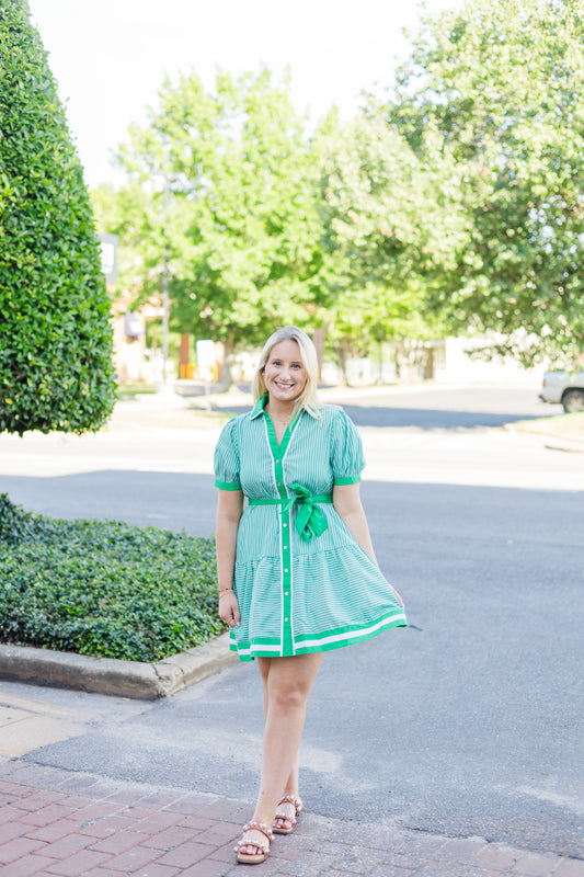 Going in Style Mini Dress - Green