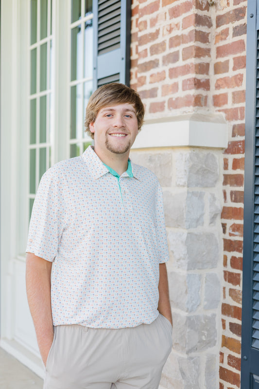 SSCO Par Fore Printed Polo - Palm Drive