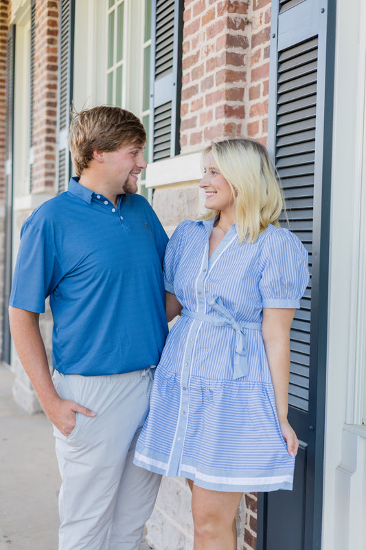 Caddie Wave Polo - Blue