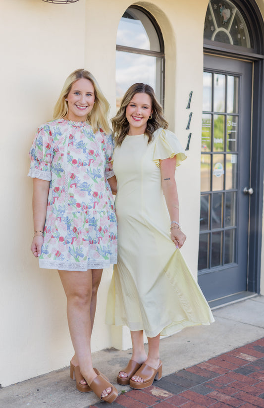 Sweetest of the Sunflowers Midi Dress