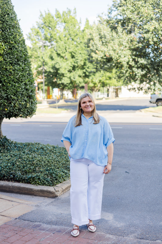 Beach Babe Top - Baby Blue