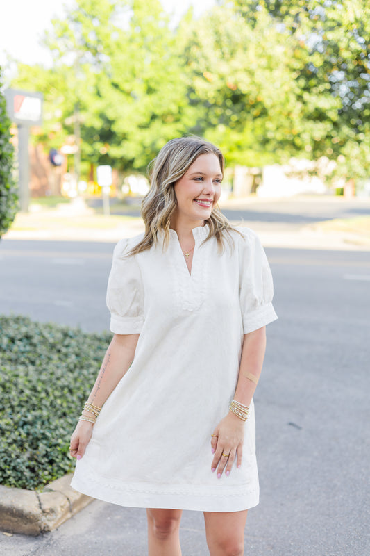 Being Classy Mini Dress - Off White