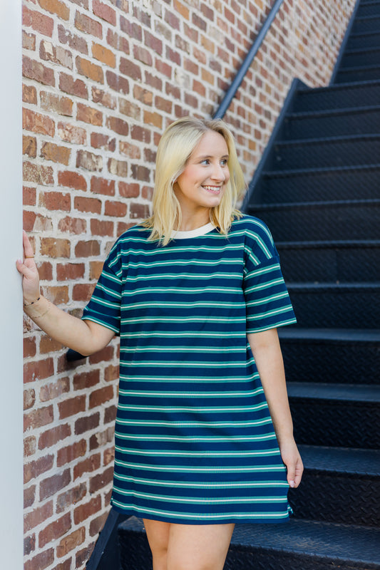 Grab Your Sneakers & Go Mini Dress