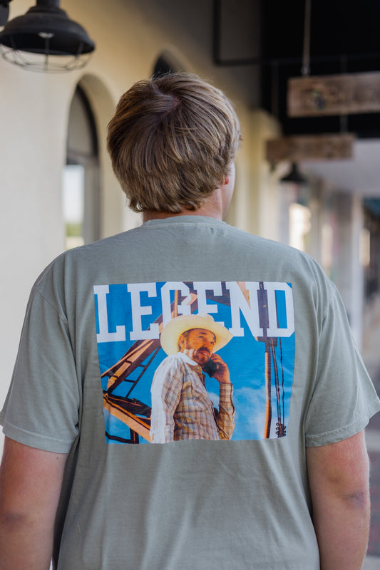 Old Row the Texas Oilman Legend Pocket Tee