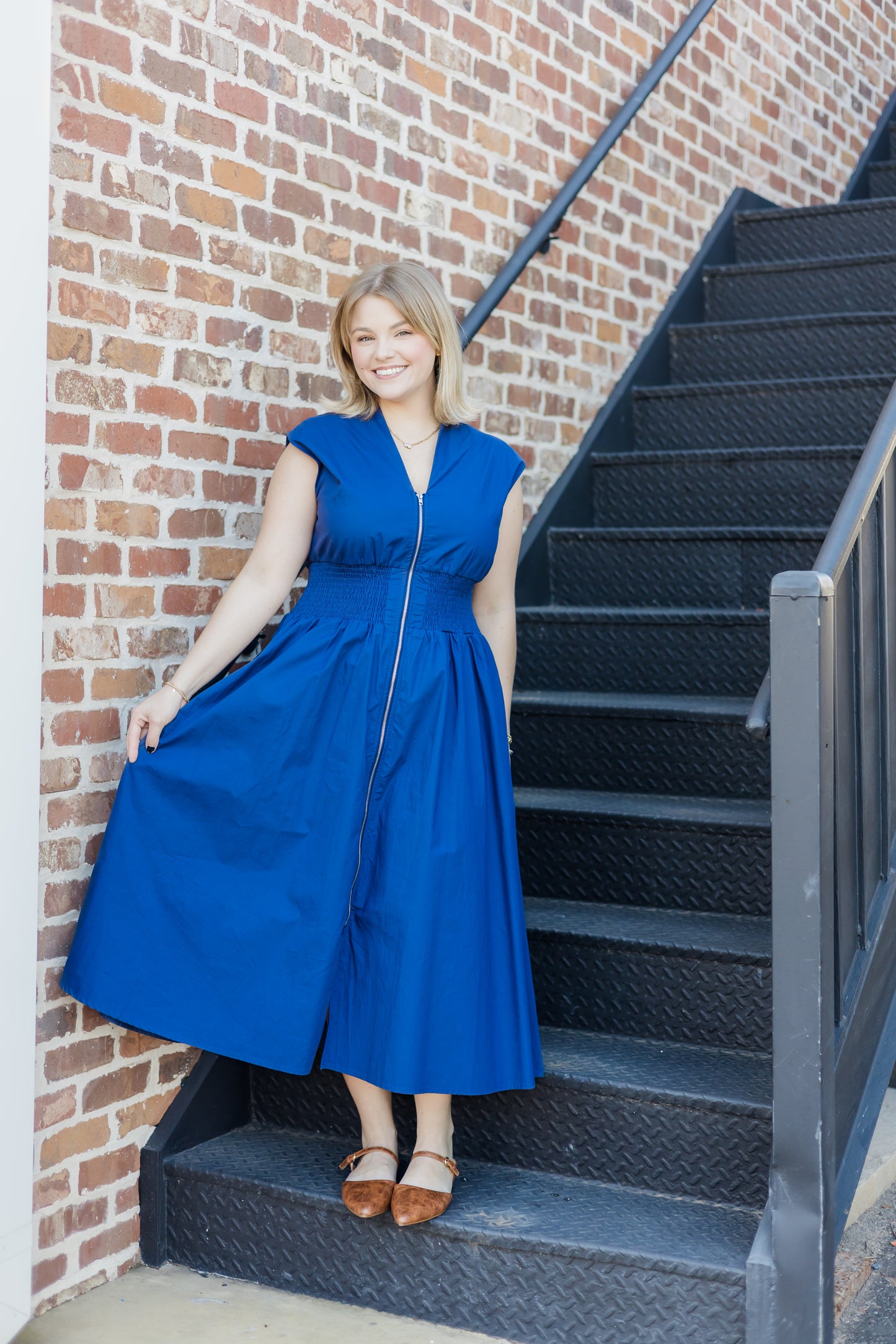 Effortless Navy Dress