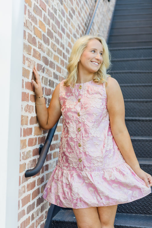 The Sarah Mini Dress - Pink