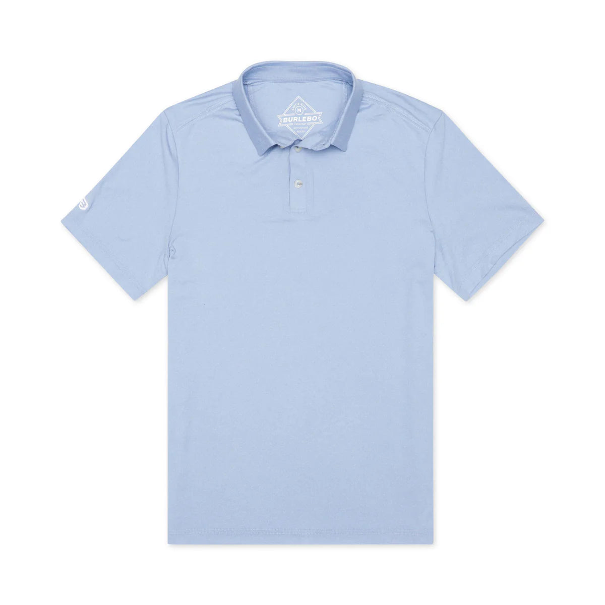 Burlebo Performance Polo- Heather Sky Blue