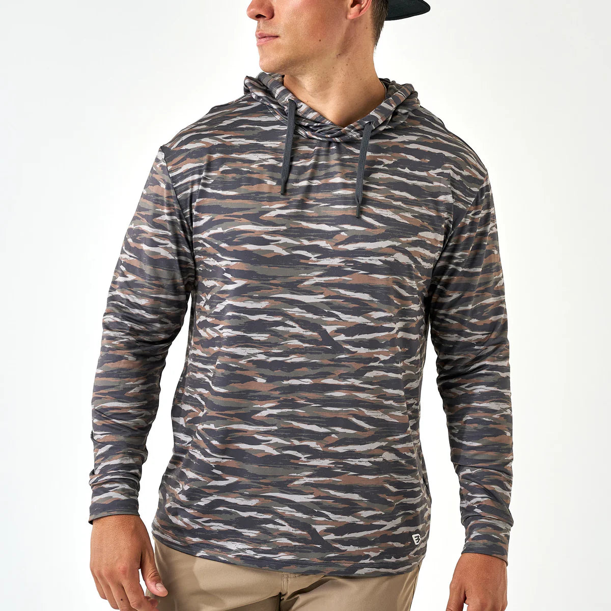 Burlebo Performance Hoodie- Tiger Stripe Camo