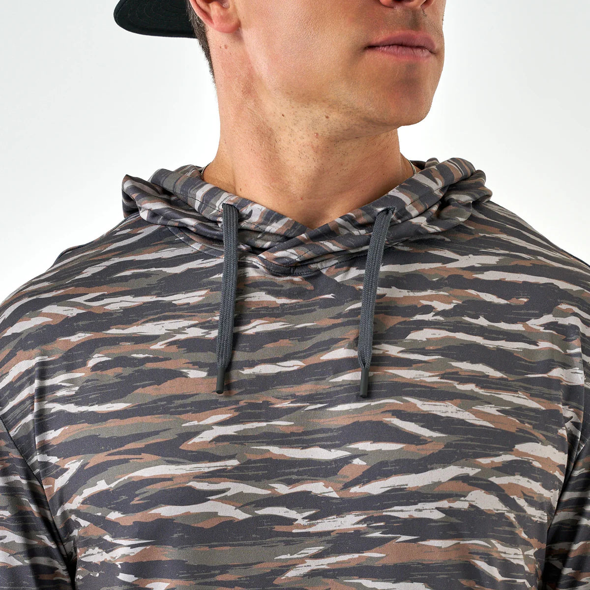 Burlebo Performance Hoodie- Tiger Stripe Camo
