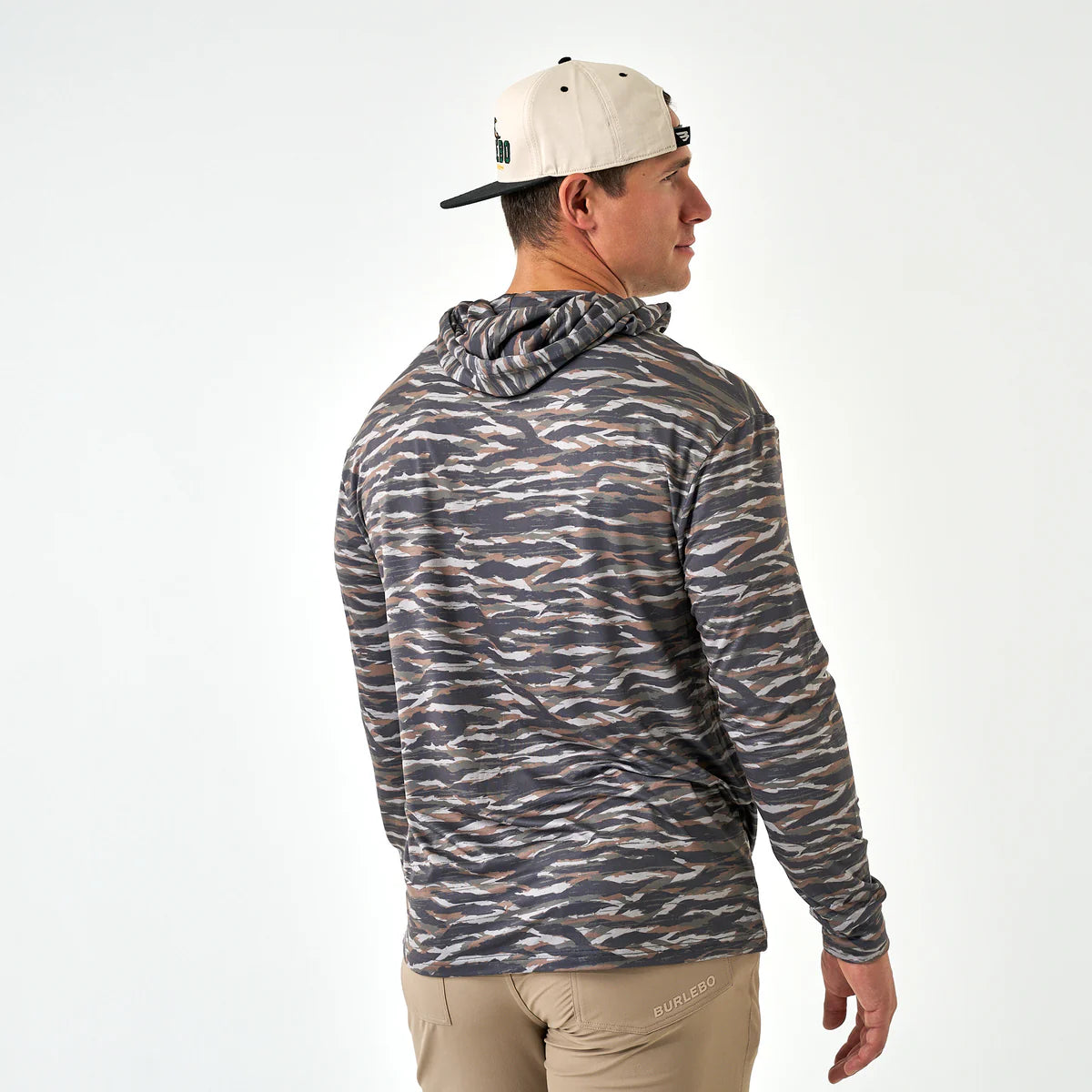 Burlebo Performance Hoodie- Tiger Stripe Camo