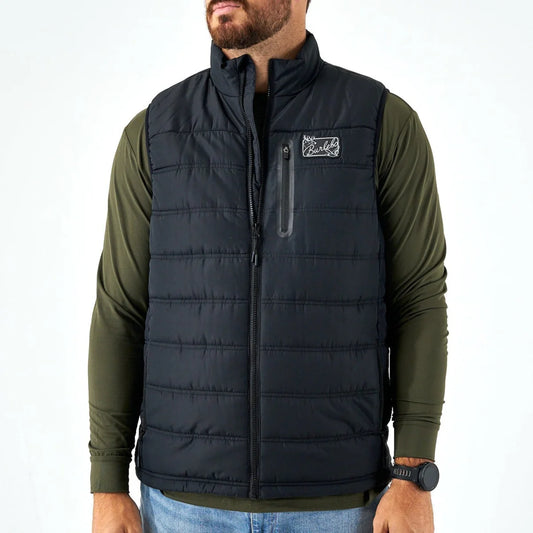 Burlebo Puffer Vest- Black