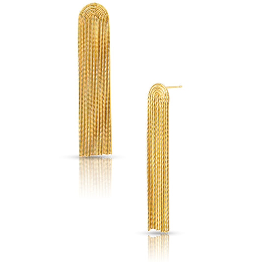 Ellie Vail Reine Snake Chain Tassel Earring