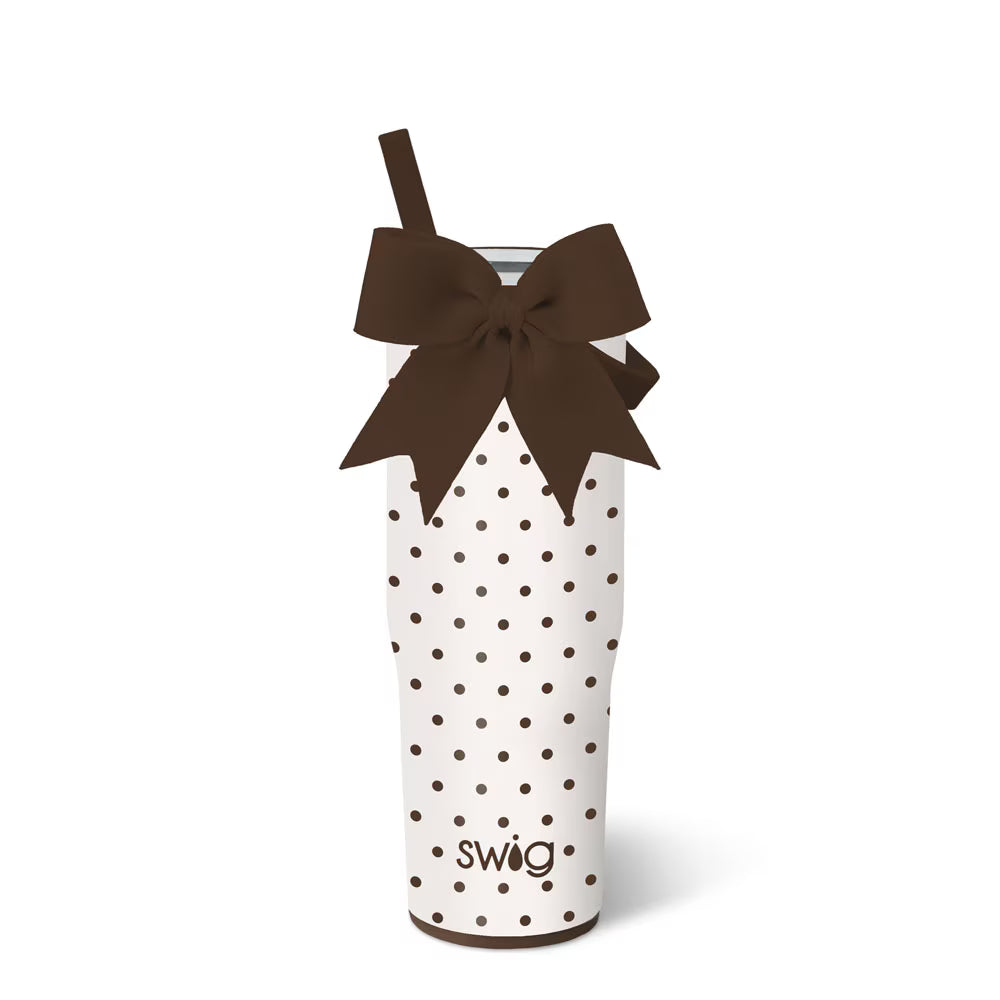 Swig Leakproof To-Go Tumbler 30oz - Mocha Dots