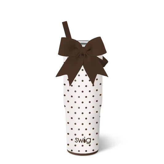Swig Leakproof To-Go Tumbler 30oz - Mocha Dots