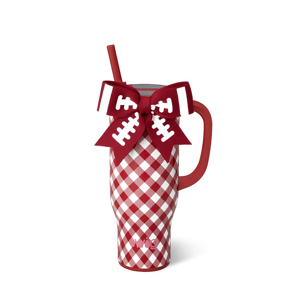 Swig 30oz Mega Mug - Gameday Gingham - Crimson