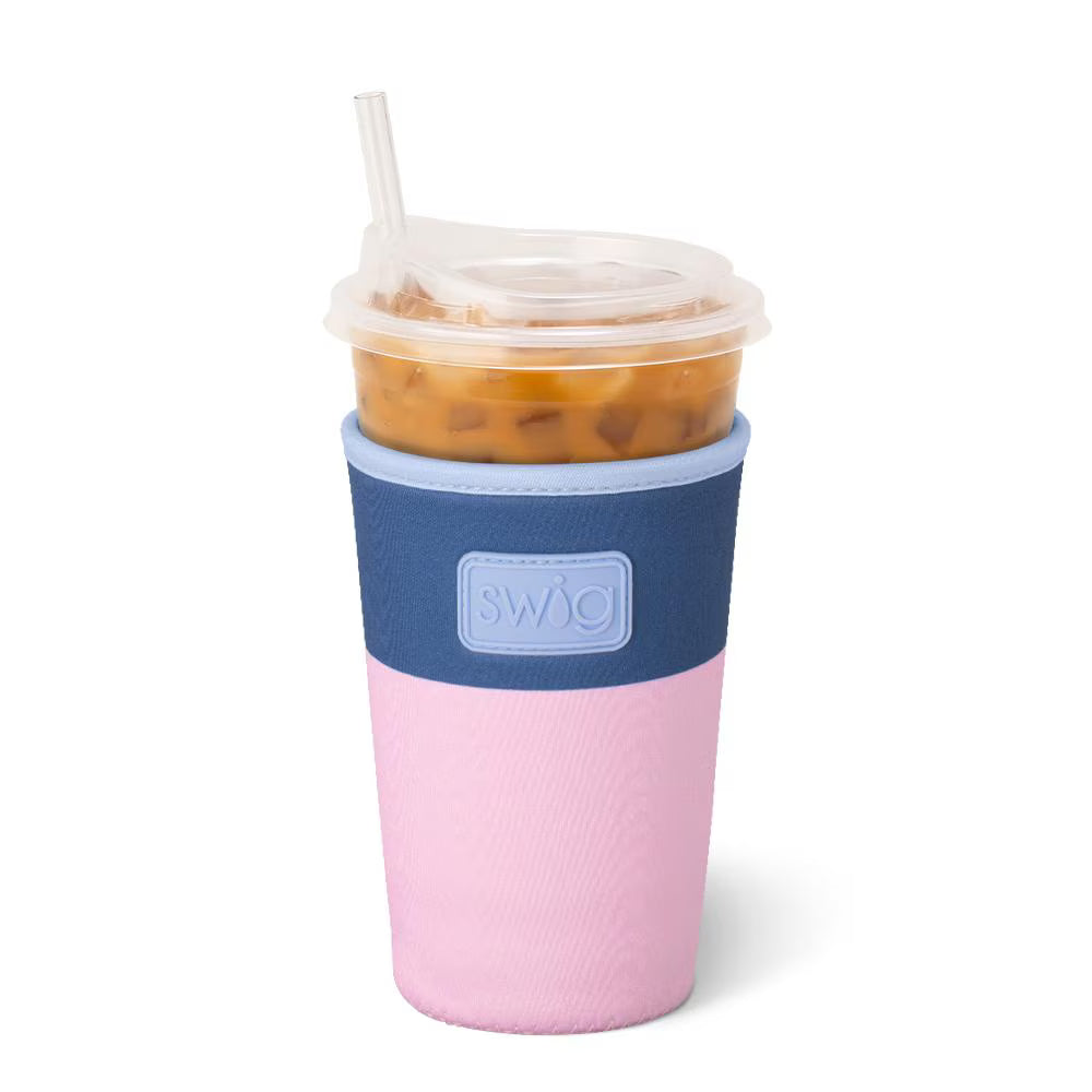 Swig Medium Iced Cup Coolie - Rose Water
