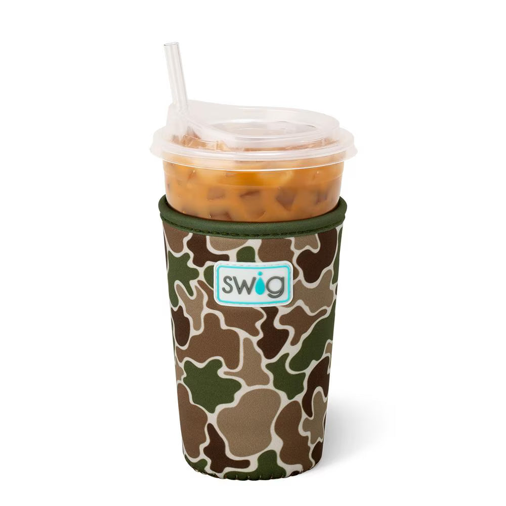 Swig Medium Iced Cup Coolie - Hunting Camo