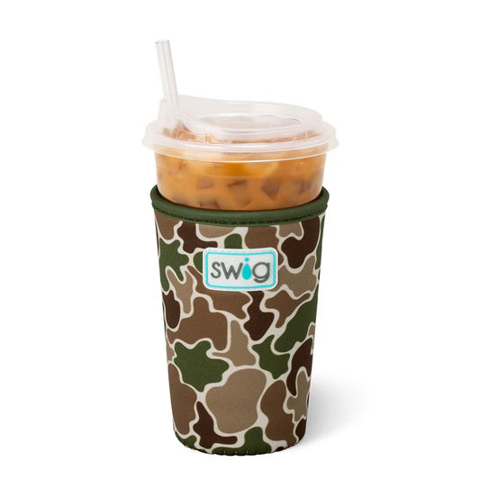 Swig Medium Iced Cup Coolie - Hunting Camo
