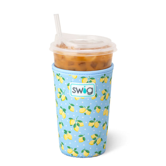 Swig Medium Iced Cup Coolie - Lemon Meringue