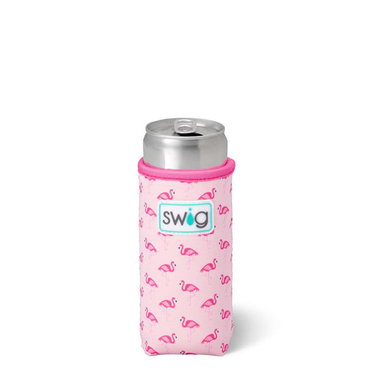 Swig Slim Can Coolie - Flamingos
