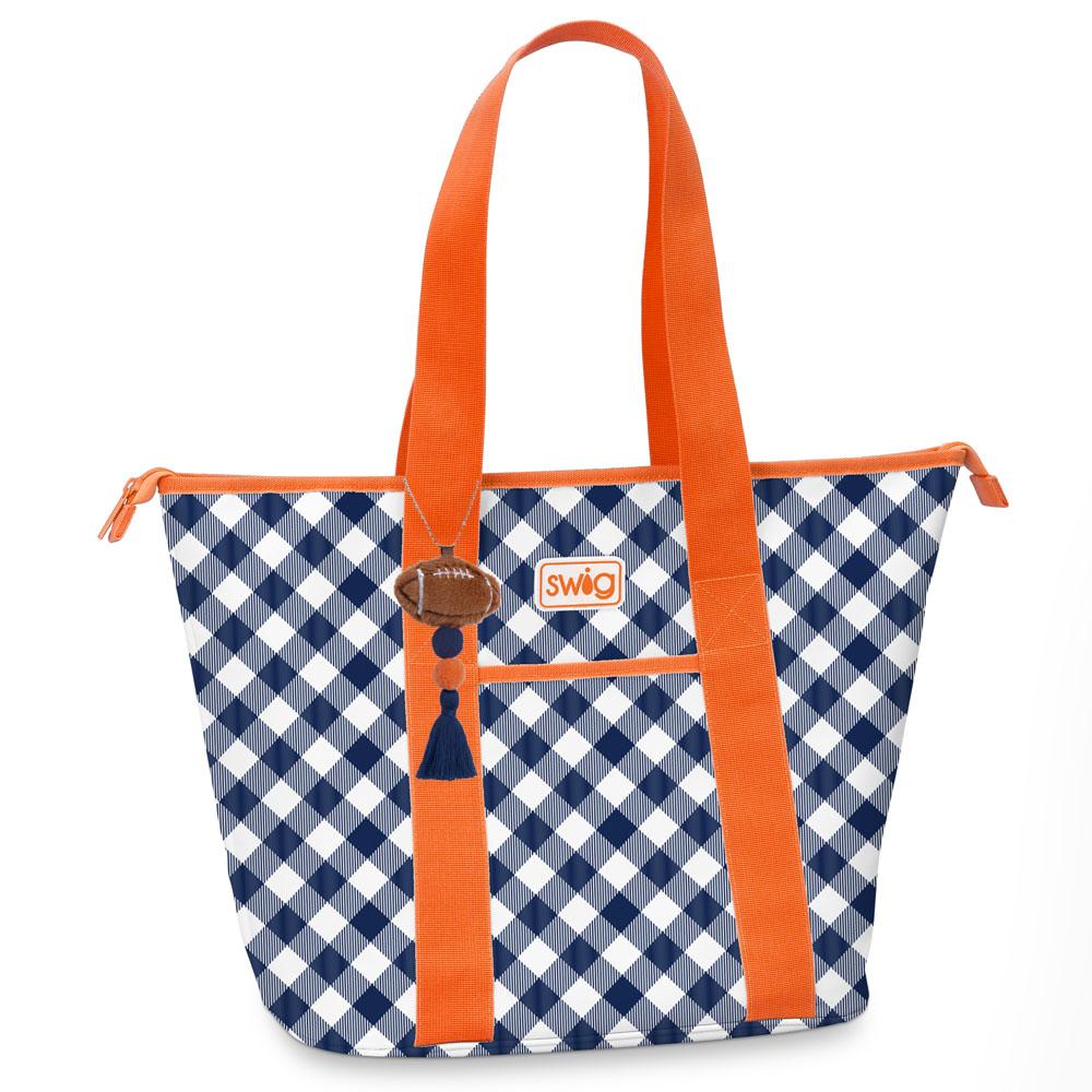 Swig Zippi 36 Cooler - Gameday Gingham - Navy & Orange
