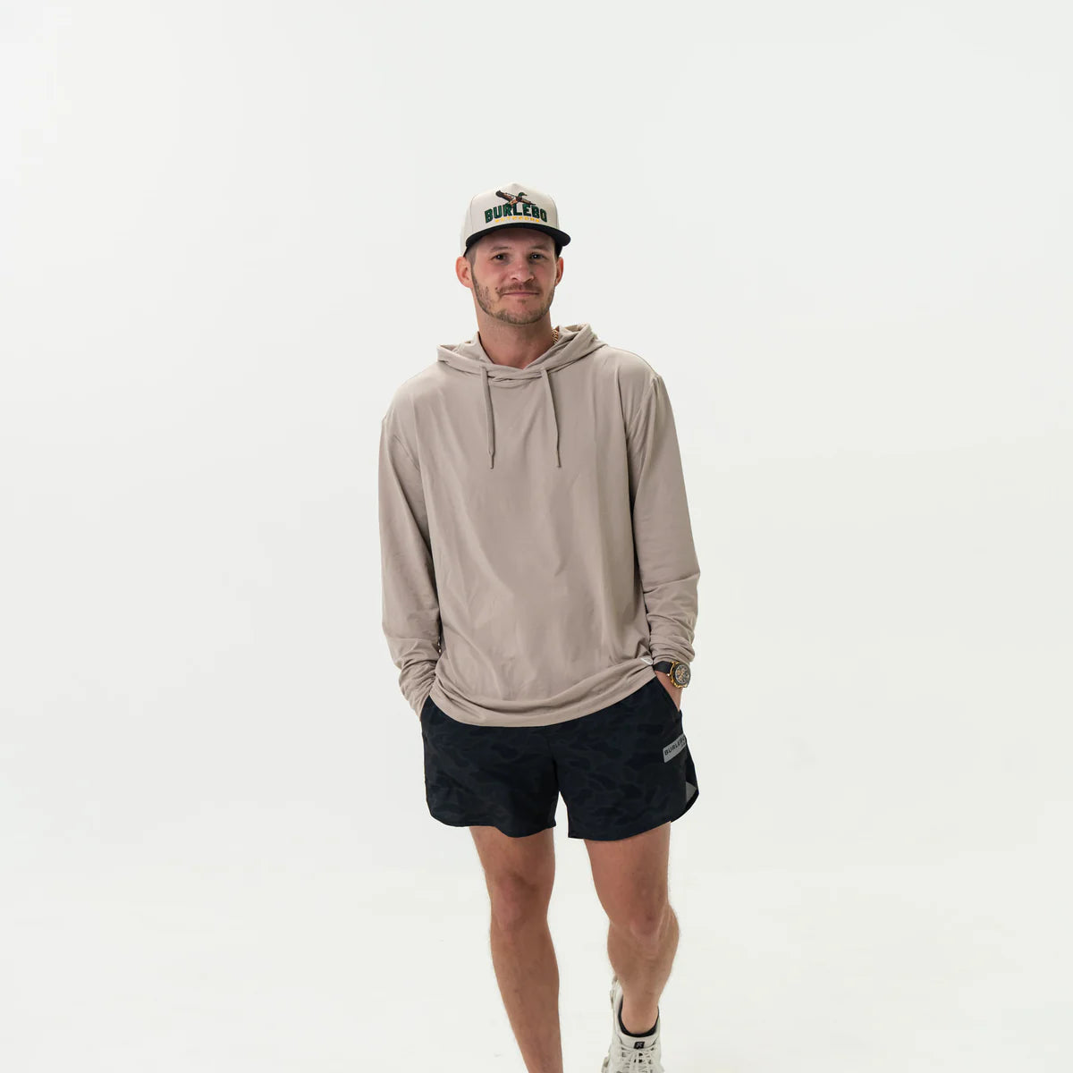 Burlebo Performance Hoodie- Sandstone