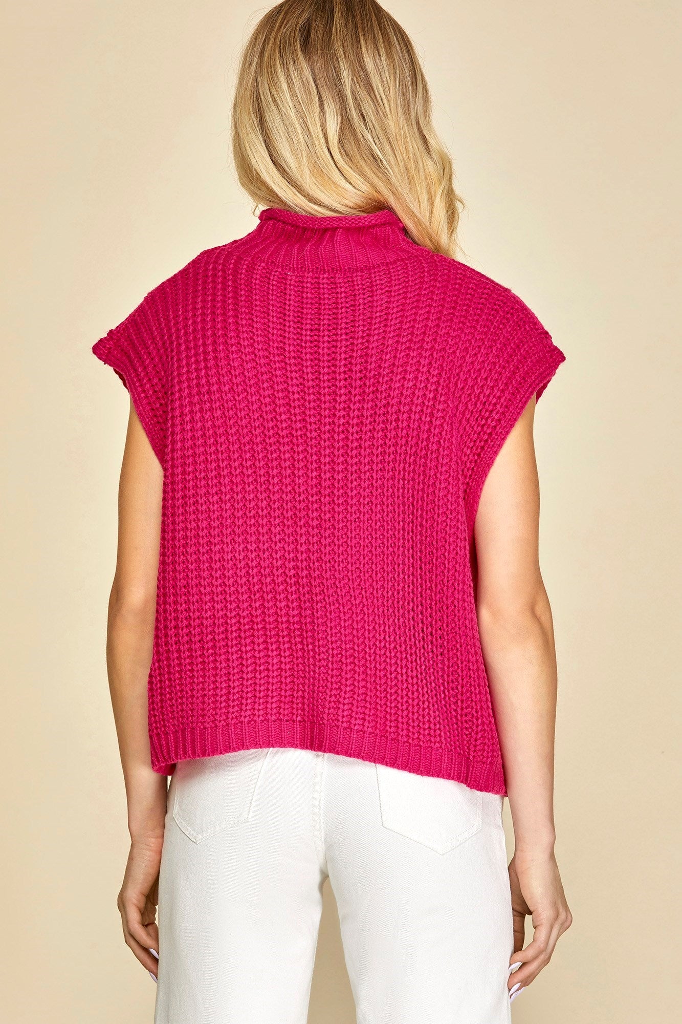 Girls Just Wanna Have Fun Sweater Vest - Pink