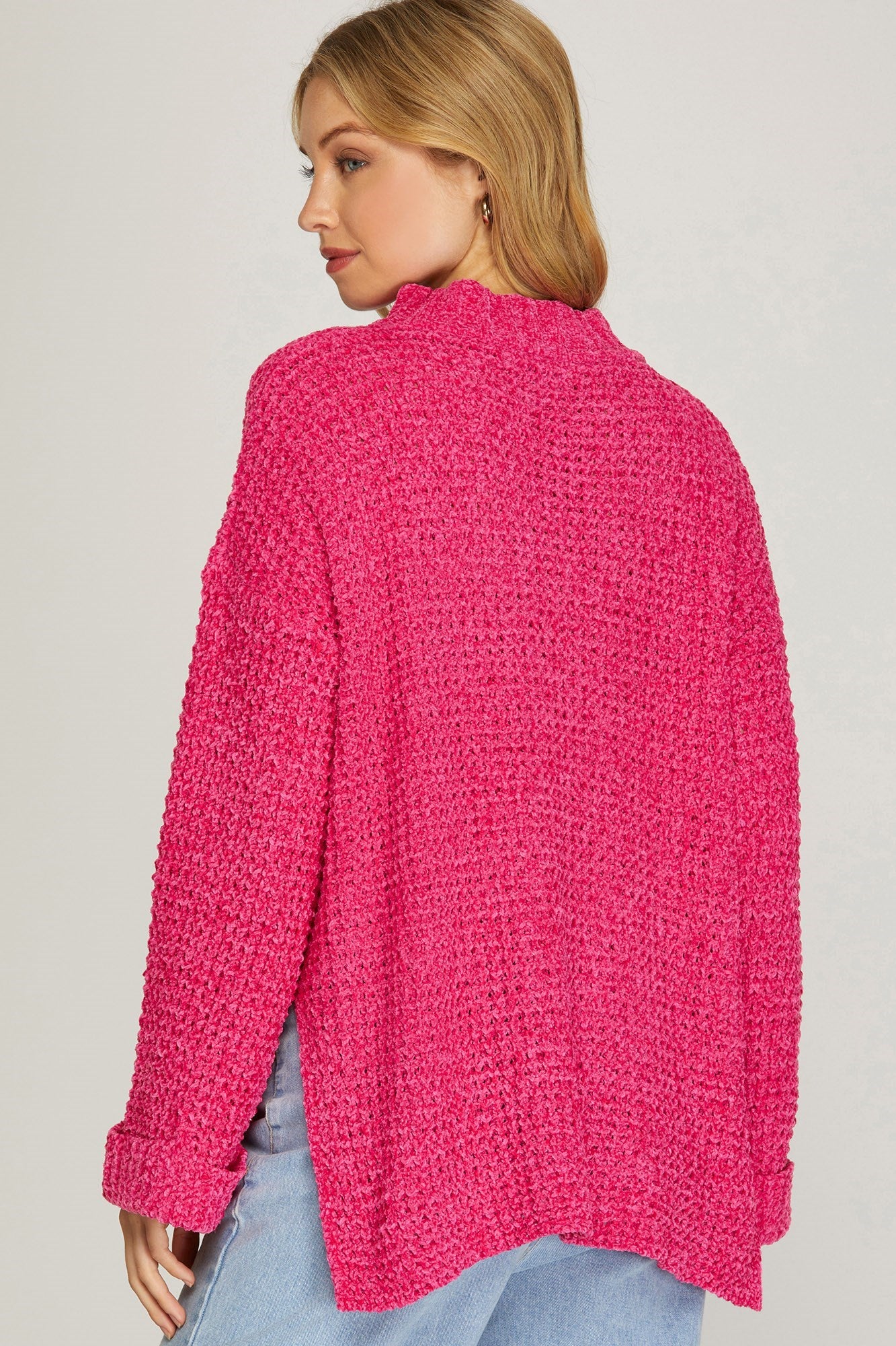 Soft and Cozy Sweater - Hot Pink