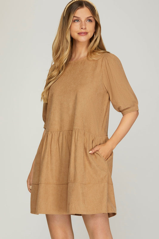 Fall is Waiting Mini Dress