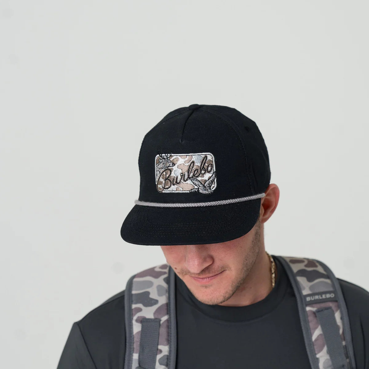 Burlebo Camo Black Patch Cap