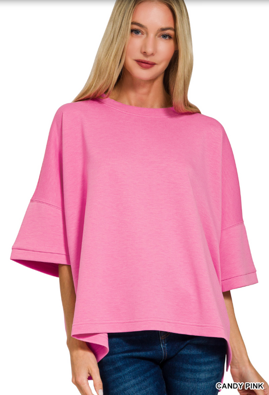 Chill Day Top - Candy Pink