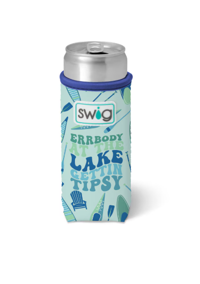 Swig Slim Can Coolie-Errbody at the Lake