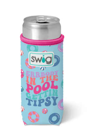 Swig Slim Can Coolie-Errbody at the Pool