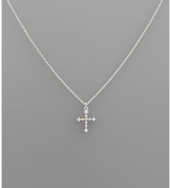 Crystal Cross Necklace