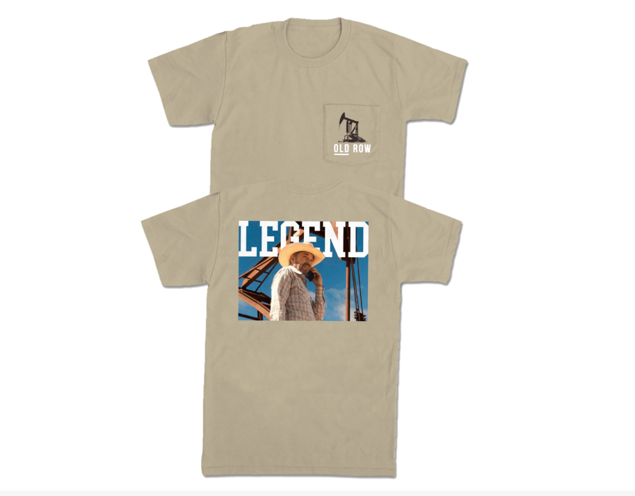 Old Row the Texas Oilman Legend Pocket Tee