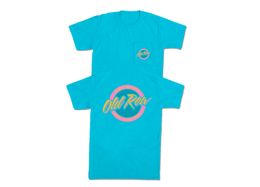 Old Row Circle Logo Pocket Tee - Lagoon