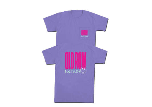 Old Row Chicks Pocket Tee - Violet